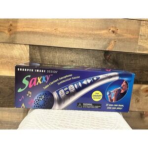 Sharper Image Design Saxxy Electronic Musical Kazoo Tuba Clarinet Saxophone‎ NIB